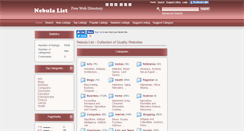 Desktop Screenshot of nebulalist.com